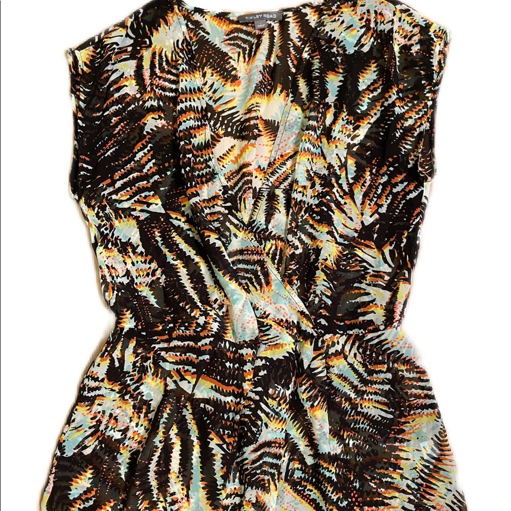 Sleeveless sheer blouse by Tinley Road